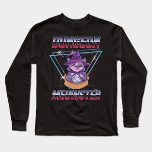 Dungeon Meowster Cute & Funny Gaming Long Sleeve T-Shirt